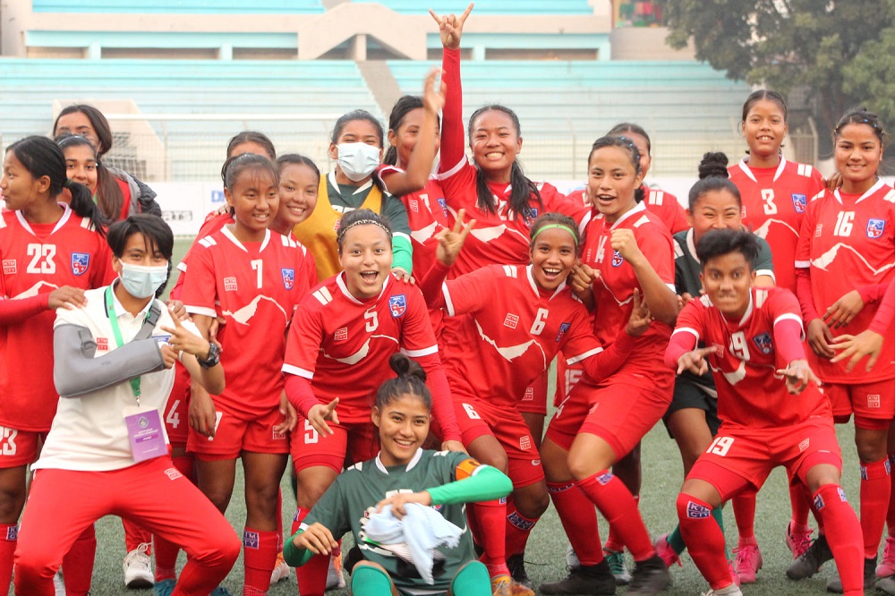 नेपाली महिला टोलीले यु–१९ महिला साफ च्याम्पियनसिपमा आइतबार (आज) भारतविरुद्ध खेल्दै