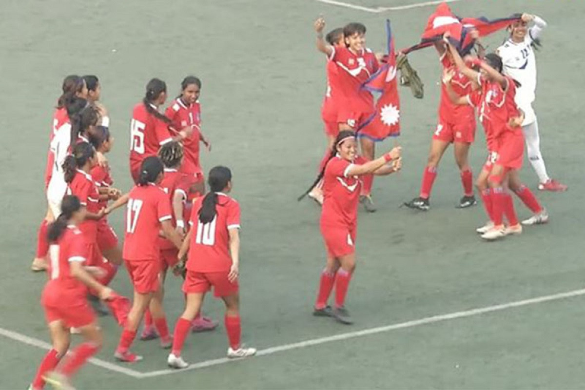 साफ यू-२० महिला फुटबलको उपाधिका लागि नेपाल बंगलादेशसँग भिड्दै