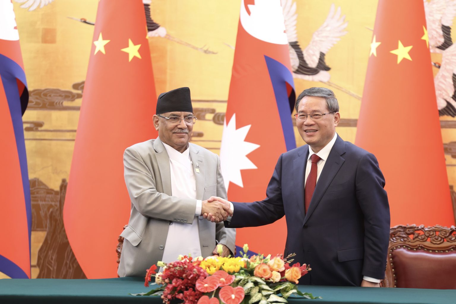 नेपाल र चीनद्वारा १३ बुँदे संयुक्त वक्तव्य जारी