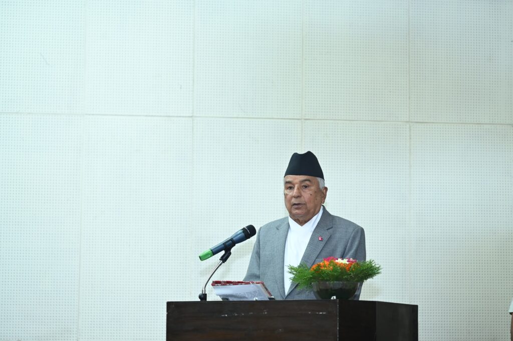 नेपाली पत्रकारिताको भूमिकाप्रति राष्ट्रपतिबाट प्रशंसा, जिम्मेवार बन्न सुझाव
