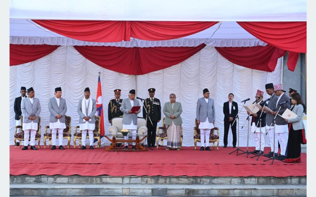 मन्त्रिपरिषद् विस्तारः चार मन्त्रीको सपथ