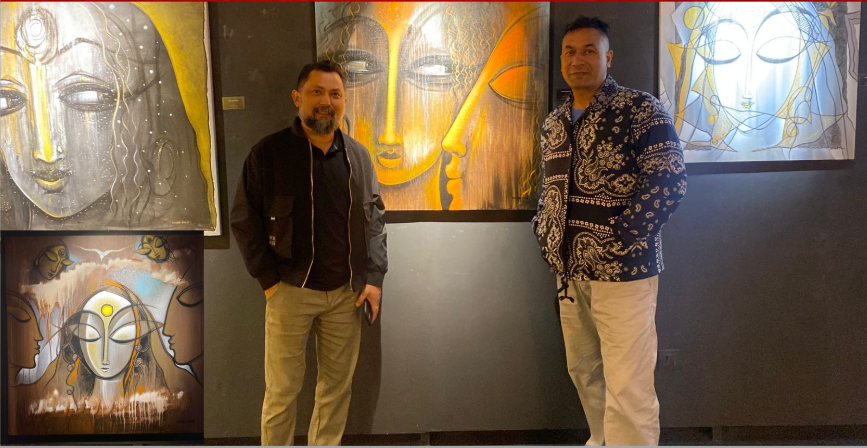 ग्यालरी १०८ मा ‘मा, म आफैं’ : एरिना ताम्राकारका चित्रमा आत्मपहिचान र आन्तरिक शक्तिको खोज: