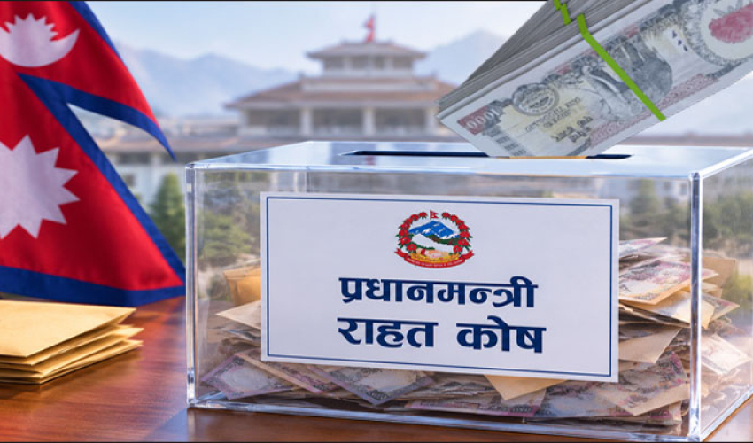 प्रधानमन्त्री राहत कोषमा मौज्दात रकम करिब १५ अर्ब पुग्यो